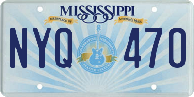 MS license plate NYQ470