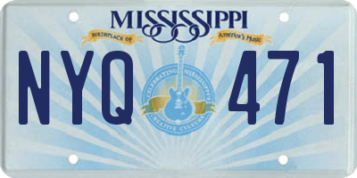 MS license plate NYQ471