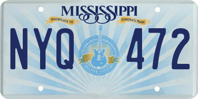 MS license plate NYQ472
