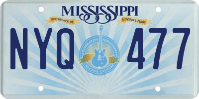 MS license plate NYQ477