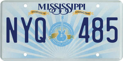 MS license plate NYQ485