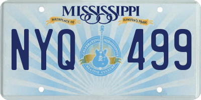 MS license plate NYQ499