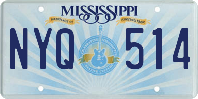 MS license plate NYQ514