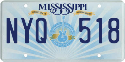 MS license plate NYQ518