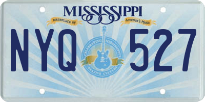 MS license plate NYQ527