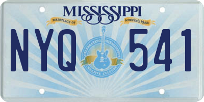 MS license plate NYQ541