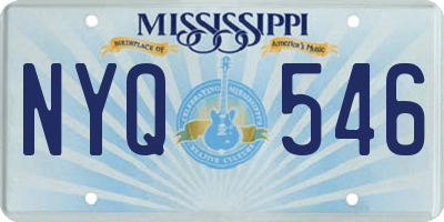 MS license plate NYQ546