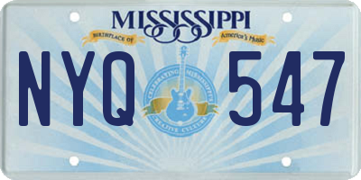 MS license plate NYQ547