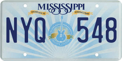 MS license plate NYQ548