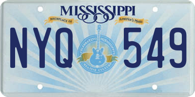 MS license plate NYQ549