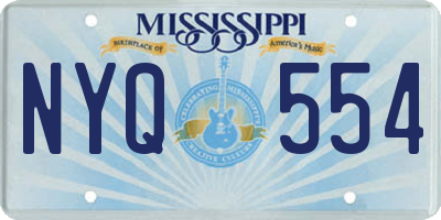 MS license plate NYQ554