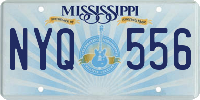 MS license plate NYQ556