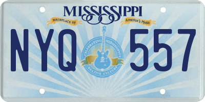 MS license plate NYQ557