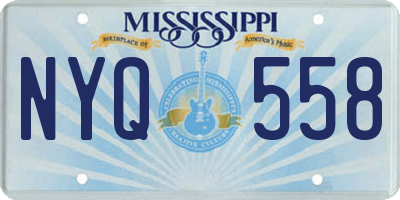 MS license plate NYQ558