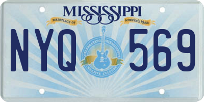 MS license plate NYQ569