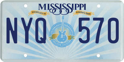 MS license plate NYQ570