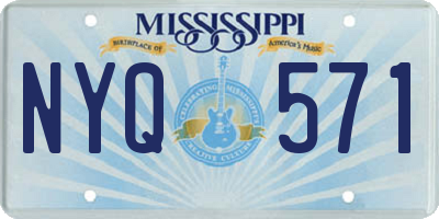 MS license plate NYQ571