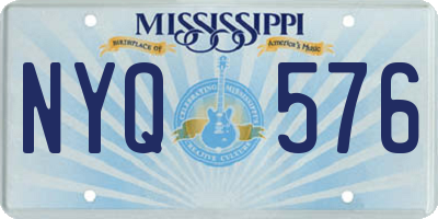 MS license plate NYQ576
