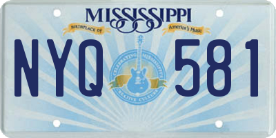 MS license plate NYQ581