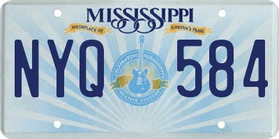 MS license plate NYQ584
