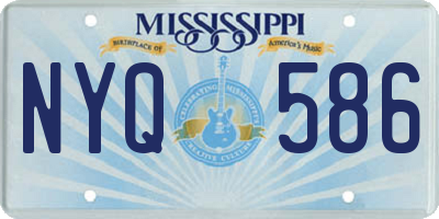 MS license plate NYQ586