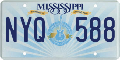 MS license plate NYQ588