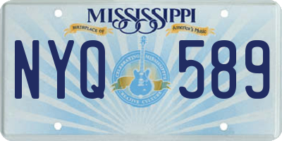 MS license plate NYQ589