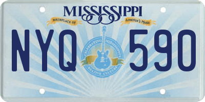 MS license plate NYQ590