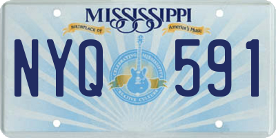 MS license plate NYQ591