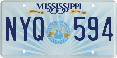 MS license plate NYQ594
