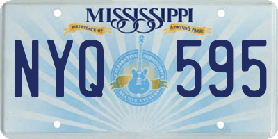 MS license plate NYQ595