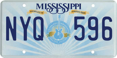 MS license plate NYQ596