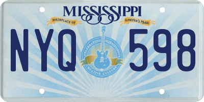 MS license plate NYQ598