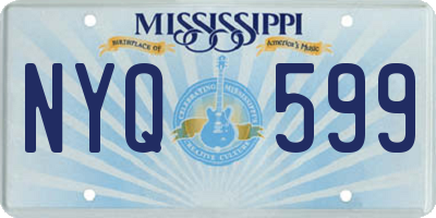 MS license plate NYQ599