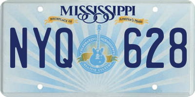 MS license plate NYQ628