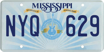 MS license plate NYQ629