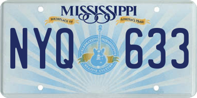 MS license plate NYQ633