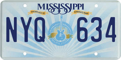 MS license plate NYQ634