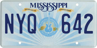 MS license plate NYQ642