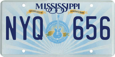 MS license plate NYQ656