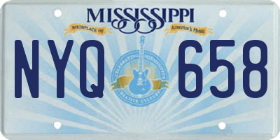 MS license plate NYQ658