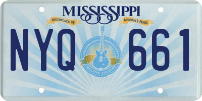 MS license plate NYQ661
