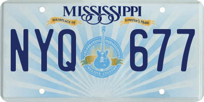 MS license plate NYQ677