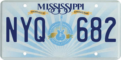MS license plate NYQ682
