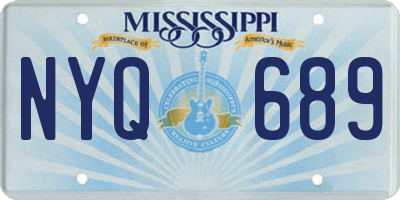 MS license plate NYQ689