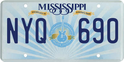 MS license plate NYQ690