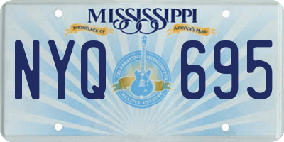 MS license plate NYQ695