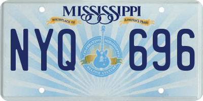MS license plate NYQ696