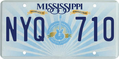 MS license plate NYQ710