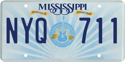 MS license plate NYQ711